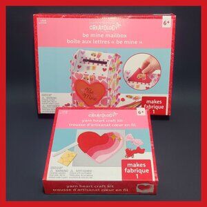 Valentine's Day Craft Kit Bundle - BE MINE MAILBOX & YARN HEART - by Creatology